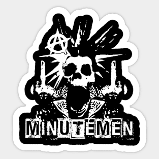 munitemen skeleton punk Sticker